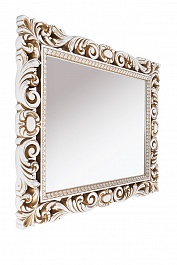 Водолей Мебель для ванной "Версаль 105" белая/золото, зеркало Версаль в раме – фотография-6